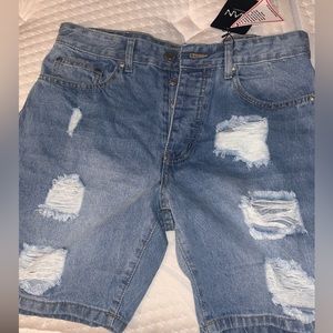 Ripped Jean shorts